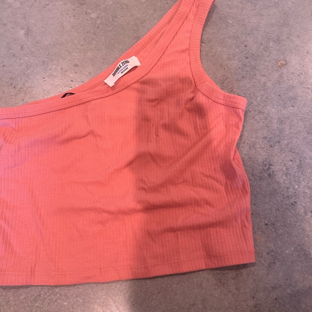 Brandy Melville One-Shoulder Pink Tank Top